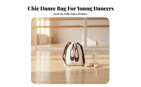 Portable Ballet Shoe Bag Travel-Friendly Pointe Shoe Bag Stylish Design for Children, Ballerinas