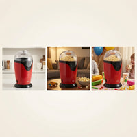 Electric Popcorn Machine Fast Popcorn Machine Appliance Single-Button Lightweight for Movie Lovers, Home Theater, Parties