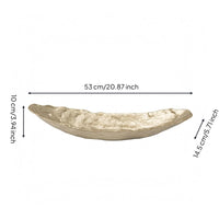 Hammered Aluminum Tray Easy to Store Boat-Shaped Tray Gift Idea Home Decorative Piece