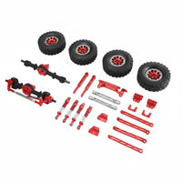 1/12 Scale Crawler Parts Adjustable Shocks Full Vehicle Chassis Parts Set High Performance Hobbyist Supplies for Rough Terrain
