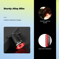 Rechargeable waterproof bike brake light