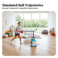 Solo Practice Table Tennis Pong Ball Machine Easy to Use Table Tennis Training Machine Lightweight Automatic Table Tennis Server Consistent for Children, Students, Beginners