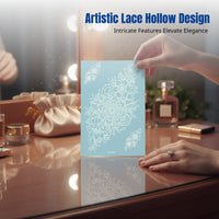 Lace Cutout Temporary Tattoo Sticker, Luminous, Finger, Water Application
