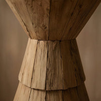 Wooden Side Table Rustic Furniture Compact for Living Room