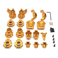 Steering Joints with C-Shaped Hubs Metal RC Car Modification Kit CNC Machined Crawler Axle Parts for 1/10 R1001 R1002 R1003