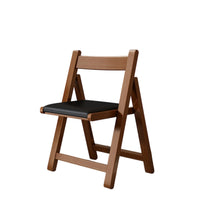 No-Assembly Folding Wooden Chair Space-Saving Wood Folding Chair Sturdy Furniture Minimalist for Entryway