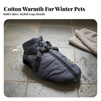 Warm Winter Dog Coat with Harness Thickened Dog Harness Vest Windproof for Dogs, Young Dogs, Outdoor, Rainy Days, Daily Walks
