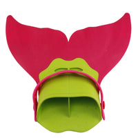 Molded Mermaid Tail Monofin Streamlined Monofin with Heel Strap Comfortable Swim Fin with Foot Pocket Stable for Swimmers