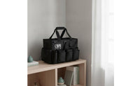Cleaning Organizer with Divider Waterproof Cleaning Organizer with Handle Structured Tool Bag Pockets for Washing