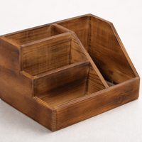 Office Organizer with Pen Holder, 3 Tier Desktop for Professionals, Solid Wood File Rack for Desk Storage Set
