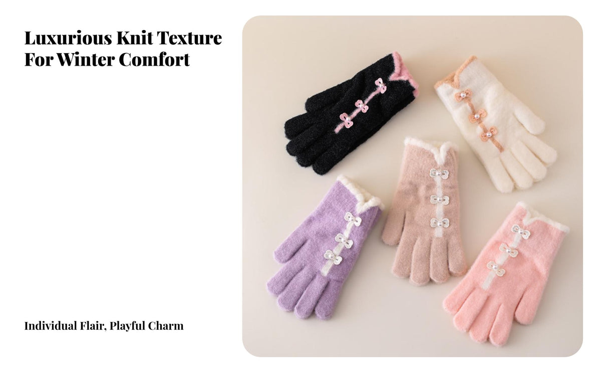 Touchscreen Gloves Soft Material Touchscreen Thermal Gloves Fit Winter Accessory for Students, Adults, Cold Weather, Biking, Daily Wear