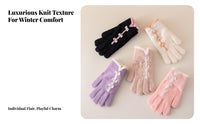 Touchscreen Gloves Soft Material Touchscreen Thermal Gloves Fit Winter Accessory for Students, Adults, Cold Weather, Biking, Daily Wear