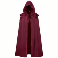 Cloak with Shoulder Capes Layered Hooded Cloak Theatrical Outerwear for Actors, Cosplay, Theater