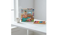Illustrated Cover Capybara Coloring Book Softcover Capybara-Themed Coloring Pages Hygge Easy to Color