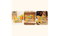 Educational Wooden Giraffe Toy Educational Wooden Bead Maze Sensory Bead Maze Colorful for Preschoolers