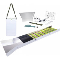 Complete Gold Prospecting Kit Lightweight Sluice Box Gold Panning Kit High-Efficiency Recovery Portable Prospecting Equipment Set for River, Creek