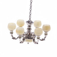 1:12 Dollhouse Chandelier Luxury Style Dollhouse Pendant Light Realistic Mini Pendant Lamp for Toy House