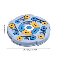 Mentally Stimulating Dog Puzzle Toy with Sliding Segments Mental Stimulation Interactive Dog Toy with Treat Compartments Boredom Relief Puzzle Feeder Enrichment for Bored Dogs, Young Dogs, Mealtime, Indoor Play, Crate Training