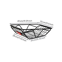 Easy to Install Cycle Rear Basket Stable Load Carrying Bike Back Basket Sturdy Frame for Students, Shopping, Commuting