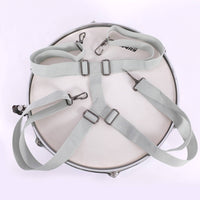 Double Shoulder Drum Strap Metal Hooks Drum Shoulder Harness Light Gray