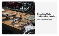 Motorcycle Backrest Luggage Rack Kit Multifunctional Motorcycle Backrest Luggage Rack Fast Release Sissy Bar Ergonomic Design