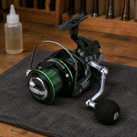 Metal Body Revolving Reel Folding Handle Angling Equipment Bail Wire