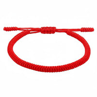 Handmade Concentric Knot Bracelet Good Luck Charm Red String Knot Bracelet