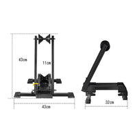 10 Pieces Portable Double Rod Bike Stand Non-Slip Double-Leg Kickstand Heavy Duty Folding Bicycle Stand Foldable for Garage