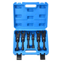 6-Piece Swivel Oil Pipe Socket Open End Wrench Set Tool Kit