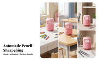 Compact Rechargeable Pencil Pencil Pointer Translucent School Supply Auto Auto Feed and Eject for Desk