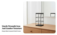Countertop Jewelry Stand Sturdy Metal Frame Earring and Necklace Rack Space-Saving Design 3-Tier Jewelry Display Rack for Women, Girls, Retail Booth S