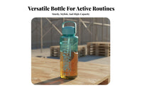 Shatter-Proof Large Capacity Water Bottle High Temperature Resistant Large Capacity Sports Bottle Long-Lasting for Office Workers, Hiking