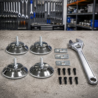 4 Pieces Adjustable Furniture Leg Leveler Easy Installation Furniture Leg Leveler Leveling Foot for Workshop
