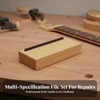 3 Pieces 4 Gauge Slots Crystal Guitar Fret File Works on All Frets Fret End Dressing File High Performance Filing for Guitarists
