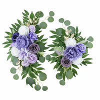 2 Pieces Reusable Wedding Welcome Sign Garland Easy to Hang Artificial Blossom Swag No Maintenance Eucalyptus Flower Swag Realistic Look for Brides