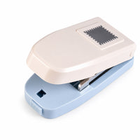 Stamp Punch Decorative Paper Punch with Close Mechanism-Hand Use Stamp Cutting Tool for Scrapbooking, Journaling