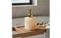 Marble Pattern Soap Dispenser Long-Lasting Marble Soap Dispenser Square Lotion Pump Bottle Easy to Clean for Hotel