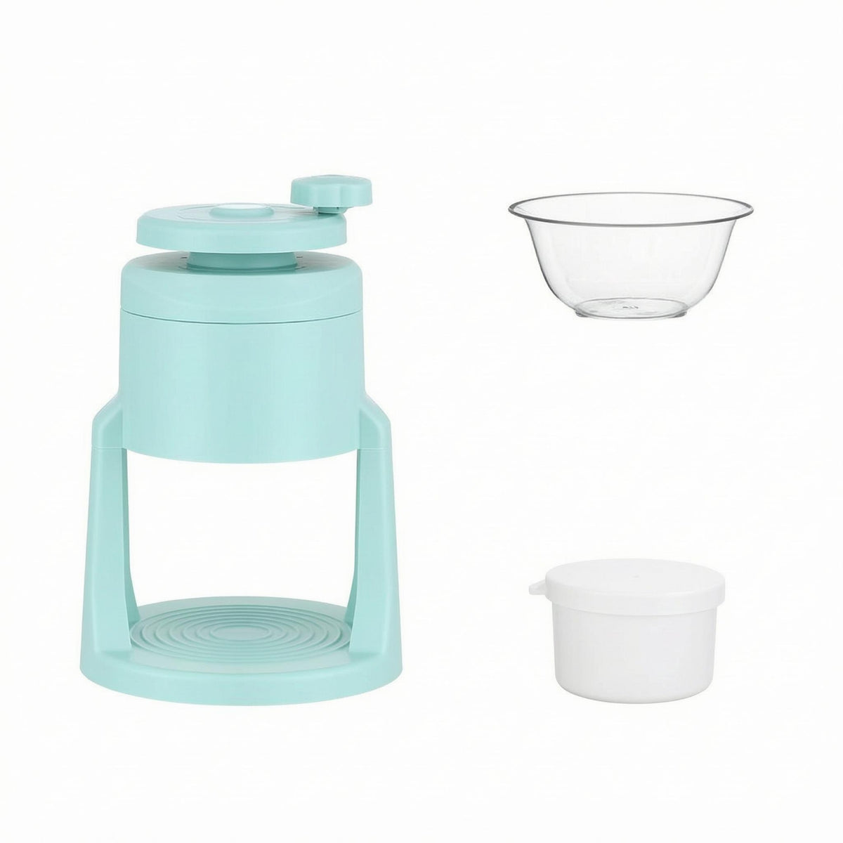 Manual Shaved Ice Machine Detachable Manual Ice Crusher Stainless Steel Blade