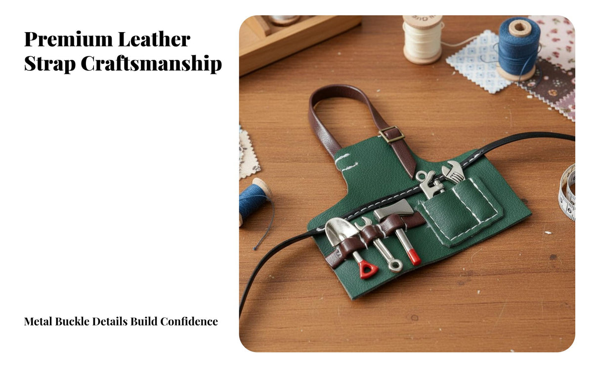 BJD Handyman Outfit Workwear Miniature Work Apron Realistic Miniature Repairman Costume for Hobbyists