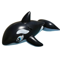 Whale Pool Lounger Giant Whale Sit-on Orca Pool Lounger Waterproof Toy Realistic for Children, Beach