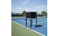 Pickleball Cart Foldable Folding Ball Storage Mobile storage° Wheels Sports Organizer for Training Period