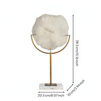 Coral Sculpture with Marble Base Modern Coral Sculpture Faux Tabletop Ornament for Living Room
