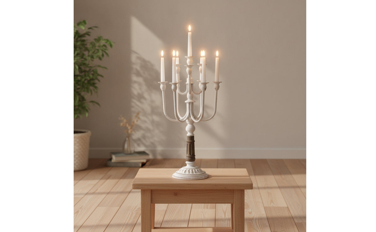 Candelabra with Curved Arms Antique Candelabra Vintage-Style Candelabrum for Event Planners, Brides, Table Centerpiece, Candlelit Dinners, Home Decor