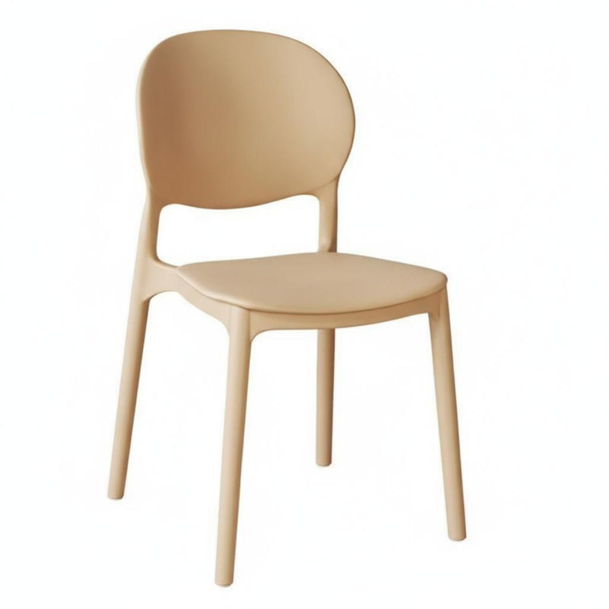 Ergonomic Design Stackable Shell Chair Curved Backrest Minimalist Side Chair Easy to Clean Household Furniture Lightweight for Homeowners, Event Planners, Dining Room, Kitchen, Home Office, Bedroom