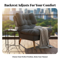 Foldable Design Adjustable spinerest Lounger Multi-Position Adjustable Floor Lounger Converts to Bed Reclining Chair Ergonomic Support for Adults, Students, video game enthusiasts, Bedroom, Balcony, Relaxing, Living Room