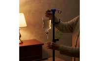 Bedside Intravenous Stand Portable IV Pole with Clamp Clamp-on IV Stand Space-Saving Equipment Long-Lasting for Patients