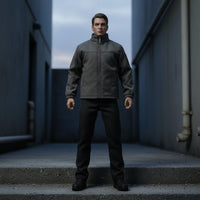 Stand-up Collar 1/6 Scale Soldier Jacket Solid Color 1/6 Scale Jacket Zipper Closure 12 Inch Doll Clothes Real Pockets for Hobbyists, Toy Photography, Miniature Scene Building, Display