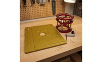 CNC-Finished Manual Router Lift Aluminum Alloy Woodworking Router Lift Base Alignment Slots Power Tool Accessory Precision Adjustment