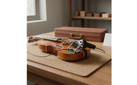 Circular Opening Clamp-on Violin Pickup Silver Hardware Wood Contact Violin Pickup