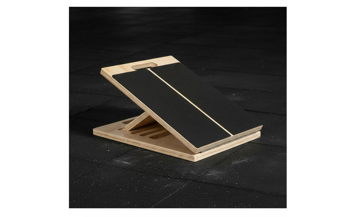Adjustable Calf Stretcher Solid Wood Construction Wooden Calf Stretcher Anti-Slip Surface Wooden Slant Board for Runners, Athletes, Gym, Home, Office